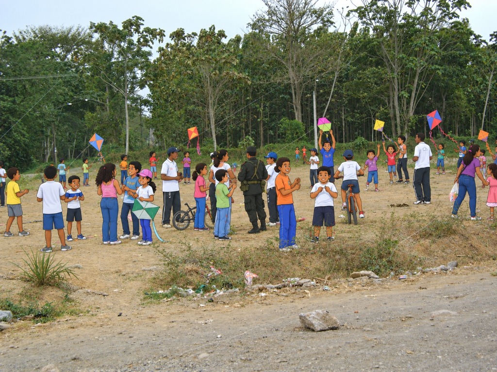 Niños jugando encostalados en Urabá - JugandoAndo